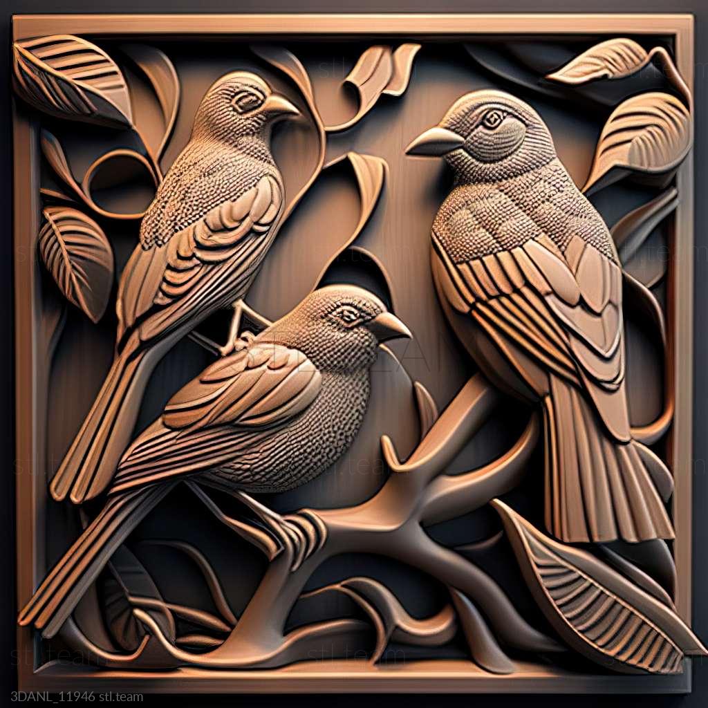 Lowpoly птицы cвободно 3D модели скачать - Free3D